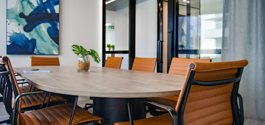 meeting room with round table