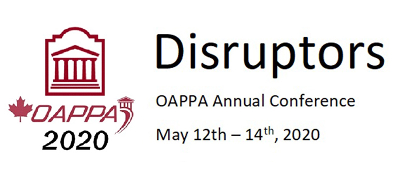 2020 OAPPA Annual Conference (Ontario Association of Physical Plant Administrators – Ontario Chapter of APPA)