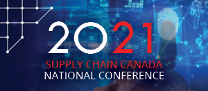 2021 Supply Chain Canada with a blue tech background