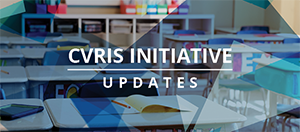 classroom with blue hues, CVRIS Initiative: Updates text overlay