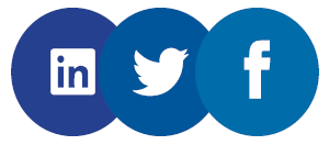 Social media - LinkedIn, Twitter and Facebook logos