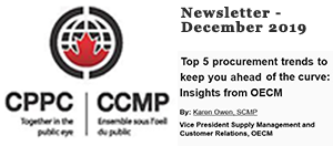 CPPC article, OECM's top 5 procurement trends