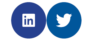 LinkedIn and Twitter logos