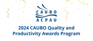 CAUBO logo, 2024 CAUBO quality and productivity awards program