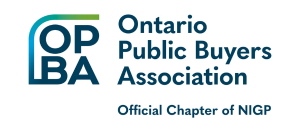 OPBA logo, Ontario Public Buyers Association, official chapter of NIGP
