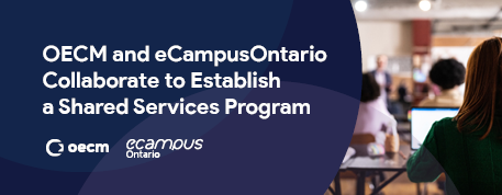 OECM and eCampusOntario Collaborate to Establish a Shared Services Program, students at desks with notebooks and laptops