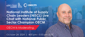 National Institute of Supply Chain Leaders (NISCL) Live Chat with National Public Sector Champion OECM, Dan Munshaw's headshot