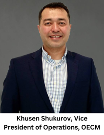 headshot of Khusen Shukurov, Vice President, Operations, OECM