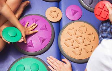 assistive textured shapes to help with learning