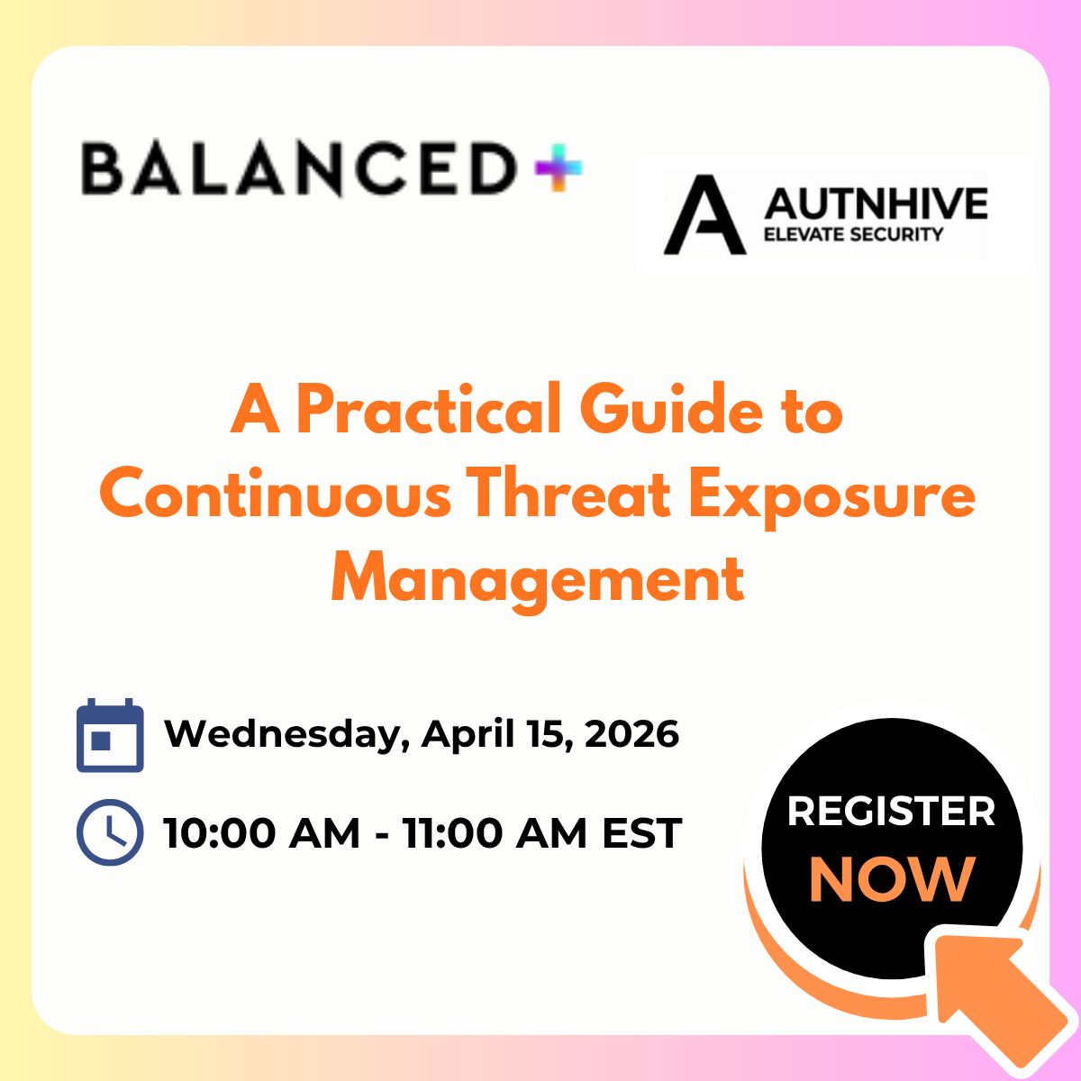 Online Webinar: A Practical Guide to Continuous Threat Exposure Management