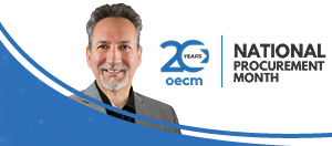 20 Years OECM | National Procurement Month, photo of OECM's CEO and President, Jim Hadjiyianni