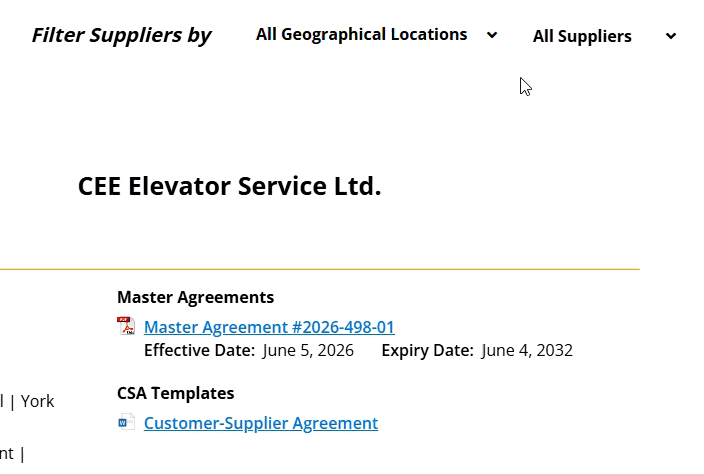 New geographical location filter option animated to show dropdown interactivity